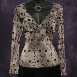Whimsigoth 90s Donna Blouse